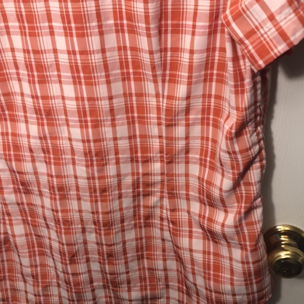 EDDIE  BAUER  2XL short sleeve Vented sides Pockets Bust Darts shirt. Cooling. - Picture 7 of 15